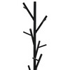 83766-02A BK - Vešiak stojanový, kovová konštrukcia, čierny matný lak, výška 170 cm, nosnosť 10 kg
