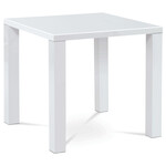 AT-3005 WT - Jedálenský stôl 80x80x76 cm, vysoký lesk biely