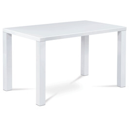 AT-3006 WT - Jedálenský stôl 120x80x76 cm, vysoký lesk biely