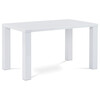 AT-3007 WT - Jedálenský stôl 135x80x76 cm, vysoký lesk biely