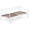BED-1905 WT - Posteľ jednolôžková 90x200, kovová konštrukcia, biely matný lak