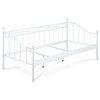 BED-1905 WT - Posteľ jednolôžková 90x200, kovová konštrukcia, biely matný lak