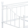 BED-1905 WT - Posteľ jednolôžková 90x200, kovová konštrukcia, biely matný lak