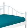 BED-1905 WT - Posteľ jednolôžková 90x200, kovová konštrukcia, biely matný lak