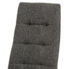 DCL-397 GREY2 - Jedálenská stolička, sivá látka, kov matný antracit