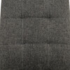 DCL-397 GREY2 - Jedálenská stolička, sivá látka, kov matný antracit