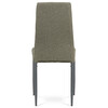 DCL-397 LAN2 - Jedálenská stolička, poťah hľuzovková látka, kov antracitový matný lak