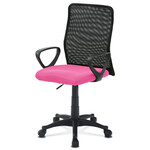 KA-B047 PINK - Kancelárska stolička, látka MESH ružová / čierna, plyn.píst