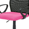KA-B047 PINK - Kancelárska stolička, látka MESH ružová / čierna, plyn.píst