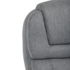 KA-C715 GREY2 - Kreslo kancelárska, šedá látka, šedý plastový kríž, kolieska na tvrdé povrchy