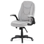 KA-G303 SIL2 - Kancelárska stolička, sivá látka, kríž plast čierny, synchrónny mechanizmus