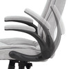KA-G303 SIL2 - Kancelárska stolička, sivá látka, kríž plast čierny, synchrónny mechanizmus