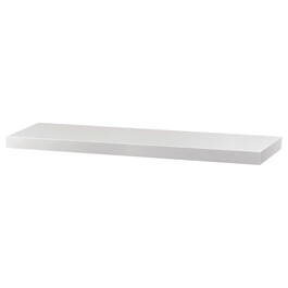 P-013 WT - Polička nástenná 90 cm, MDF, farba biely vysoký lesk, balené v ochrannej fólii