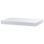 P-023 WT - Polička nástenná 40 cm, MDF, farba biely vysoký lesk, balené v ochrannej fólii