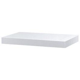 P-023 WT - Polička nástenná 40 cm, MDF, farba biely vysoký lesk, balené v ochrannej fólii