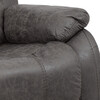 TV-4086 GREY - TV a relaxačné kreslo, manuálne polohovanie, poťah šedá látka v dekore vintage kov