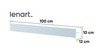 Lenart Concept Pre vnútorné police 100 cm biela (CP-15)