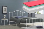 Posteľ ELSA 1800x200 biela + 2 ks matrac LITERA 90x200 cm