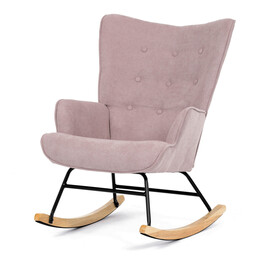 Hojdacie kreslo, ružová, látka, AK-371 PINK2