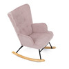 Hojdacie kreslo, ružová, látka, AK-371 PINK2