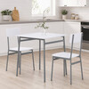 Jedálenský set s 2 stoličkami, 70x70x76cm, mdf AUT-O2122 WT