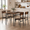 Jedálenský set so 4 stoličkami, 110x70x76cm, mdf, old wood, AUT-O2155 OLW2