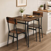 Jedálenský set s 2 stoličkami, 70x70x76cm, mdf, old wood, AUT-O2121 OLW2