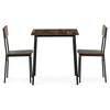Jedálenský set s 2 stoličkami, 70x70x76cm, mdf, old wood, AUT-O2121 OLW2