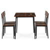 Jedálenský set so 4 stoličkami, 110x70x76cm, mdf, old wood, AUT-O2155 OLW2