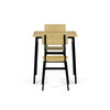 Jedálenský set s 2 stoličkami, 70x70x76cm, mdf, divoký dub, AUT-O2121 OAK