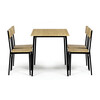 Jedálenský set so 4 stoličkami, 110x70x76cm, mdf, divoký dub, AUT-O2155 OAK
