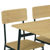 Jedálenský set so 4 stoličkami, 110x70x76cm, mdf, divoký dub, AUT-O2155 OAK