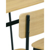 Jedálenský set so 4 stoličkami, 110x70x76cm, mdf, divoký dub, AUT-O2155 OAK