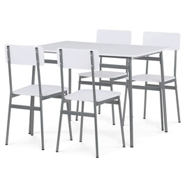 Jedálenský set so 4 stoličkami, 110x70x76cm, mdf AUT-O2156 WT