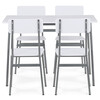 Jedálenský set so 4 stoličkami, 110x70x76cm, mdf AUT-O2156 WT