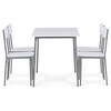 Jedálenský set so 4 stoličkami, 110x70x76cm, mdf AUT-O2156 WT