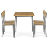 Jedálenský set so 4 stoličkami, 110x70x76cm, mdf, divoký dub, AUT-O2156 OAK