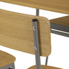 Jedálenský set so 4 stoličkami, 110x70x76cm, mdf, divoký dub, AUT-O2156 OAK