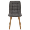 Jedálenská stolička, sivá, látka, CT-291 GREY2