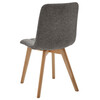 Jedálenská stolička, sivá, látka, CT-291 GREY2