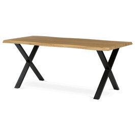 Jedálenský stôl 180x90cm, mdf, divoký dub, HT-F4318 OAK