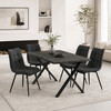 Jedálenský stôl 180x90cm, mdf, sivý dub, HT-F4318 GREY