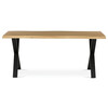 Jedálenský stôl 180x90cm, mdf, divoký dub, HT-F4318 OAK