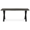 Jedálenský stôl 180x90cm, mdf, sivý dub, HT-F4318 GREY