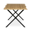 Jedálenský stôl 180x90cm, mdf, divoký dub, HT-F4318 OAK