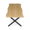 Jedálenský stôl 180x90cm, mdf, divoký dub, HT-F4318 OAK