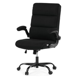 Kancelárske kreslo, hojdací mechanizmus, čierna látka, KA-K3104 BK