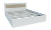 Spálňová zostava BOXBY, farba biela mat/dub coastland satin