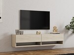 ARGES závesný TV stolík, traventine