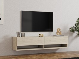 ARGES závesný TV stolík, traventine